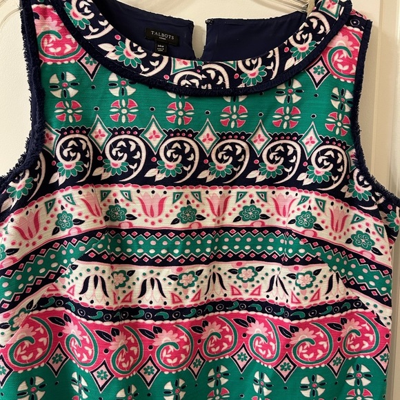 Talbots Multicolor Patterned Mini Dress - Picture 5 of 6